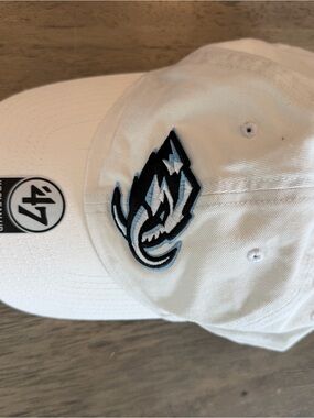 ’47 White Utah Mammoth Logo Hat